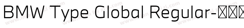 BMW Type Global Regular字体转换